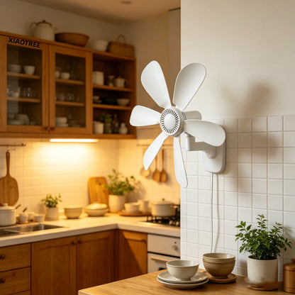 16.5-Inch Wall Mount Fan with Remote and Timer Small 5V USB Fan with Powerful 4 Speeds Quiet Corner Fans for Bedroom Kitchens