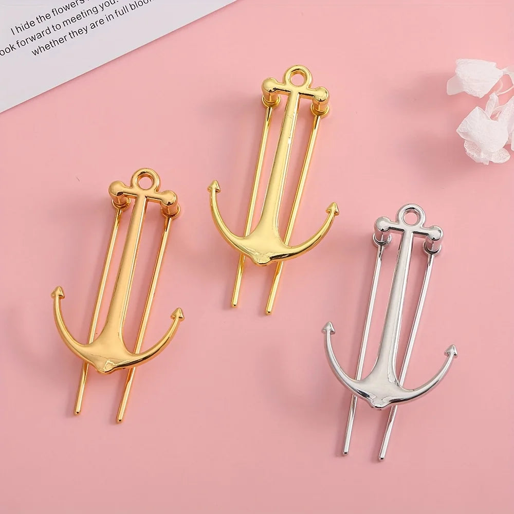 1 Piece Stylish Anchor Metal Bookmark - Durable Reader Page Holder, Perfect Gift or Office Accessory, School Office Supplies