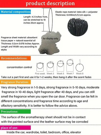 1pc Russian Boy Hasbulla Fun Car Aromatherapy Perfume Air Freshener Mirror Interior Accessories Pendant