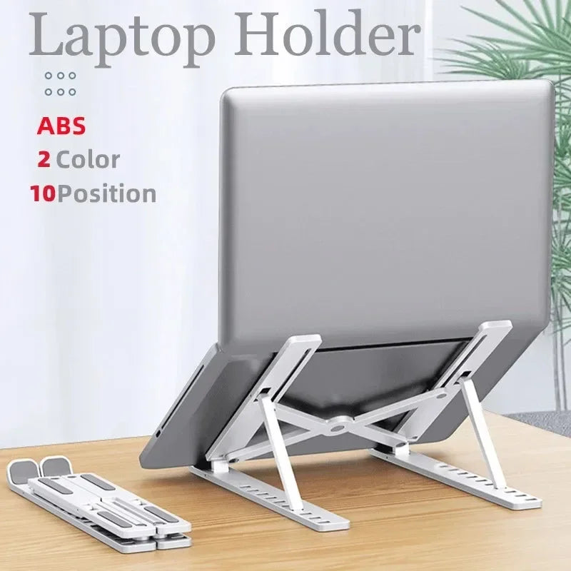 Foldable Portable Laptop Stand Adjustable Computer Monitor Holder for MacBook iPad Air Tablet Notebook Base Desk Mount