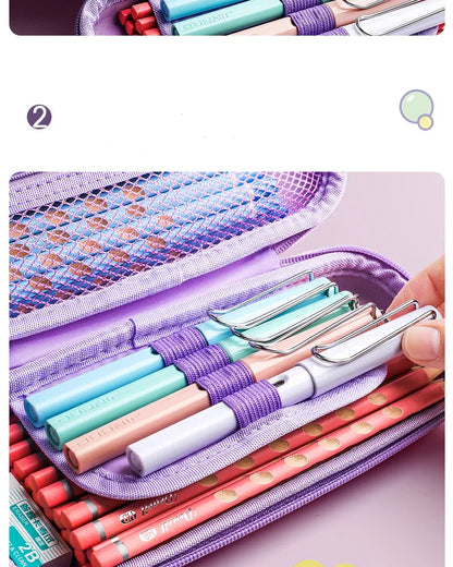 3D EVA Unicorn Cute Pencil Case Cartoon Stationery Box Girls Color Pencil Box Student Pen Case School Supplies Gifts Ipad Case