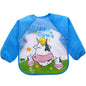 Baby Girls Apron Bibs Toddler Long Sleeve Scarf Waterproof Art Smock Feeding Bib Infant Boys Girls Kids Burp Cloth Bandana