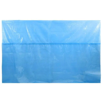 197' X 118' Rectangular Pool Cover, Blue PE Leaf & Debris Protector for Above/In-Ground Swimming Pool with Tie-Downs, All-Season Pool Blanket for Summer & Winter