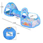 3In1 2.7M Children Ball Pool with Basket Portable Baby Pit Crawling Tunnel Balloon Playpen Tent Kid Indoor Outdoor Yard Toy Gift