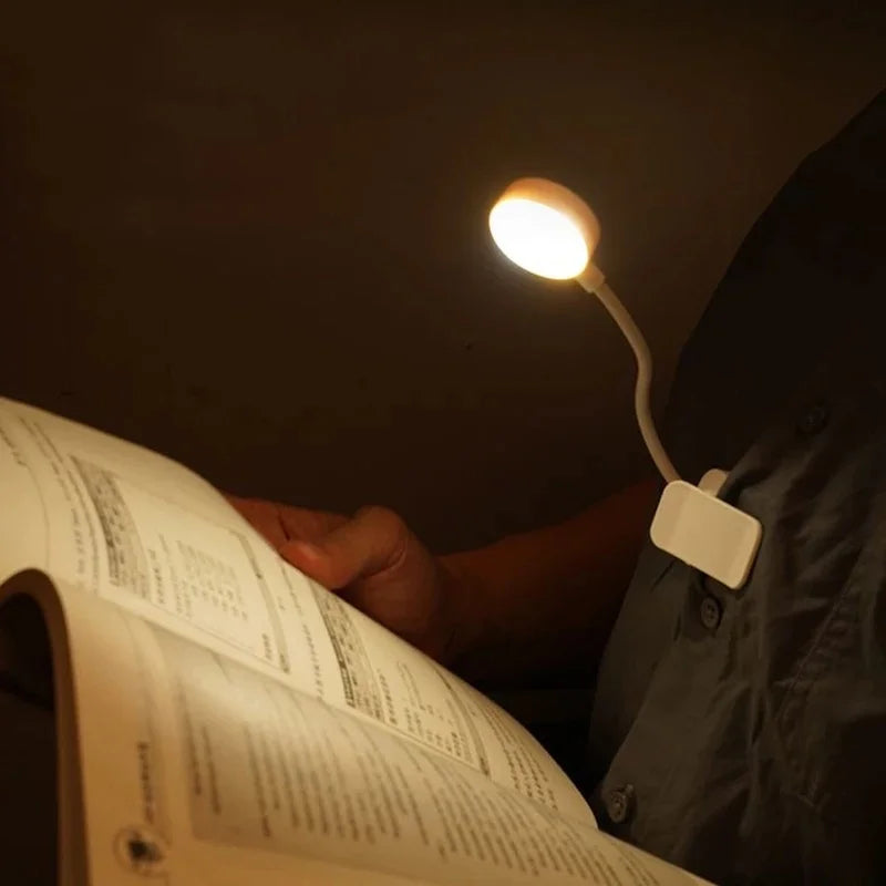 USB Reading Light, 3 Color Modes Adjustable Eye Protection LED Book Light for Bedside, Portable Office Study Night Lamp,