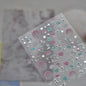 Gold Silver Metal Nail Stickers Dark Retro High-end Cross Nail Art Accessories Sticker Back Blue Nails 3D Decorations Decals DIY