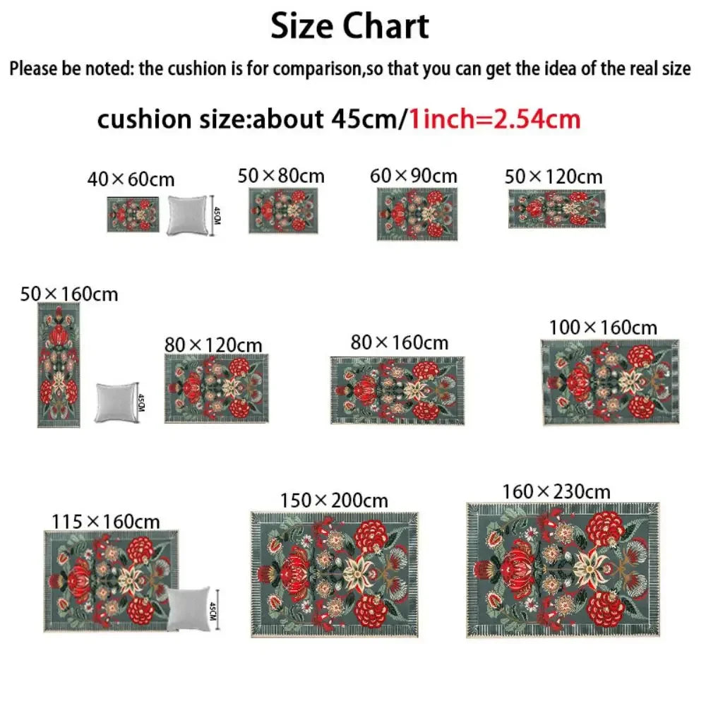 VIKAMA Wabi-Sabi Style Striped Rug Living Room Sofa & Coffee Table Mat Non-Slip & Easy-Care Bedroom & Office Rug Home Decor