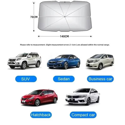 Car Front Windshield Sunshade Umbrella Summer Sun Protection Sunshade Blocking Car Interior Cooling Supplies