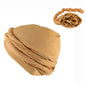 2022 New Elastic Men's Turban Hat Satin Lining Stretchy Men Bandana Indian Cap Fashion Male Hip Hop Caps Headband Biker Headwrap