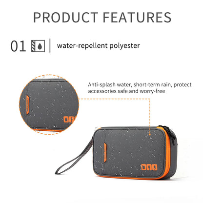 Travel Cable Organizer Bag Storage Pouch Carry Case Portable Waterproof Storage Bags for USB  Charger Cable Cord and Electronics