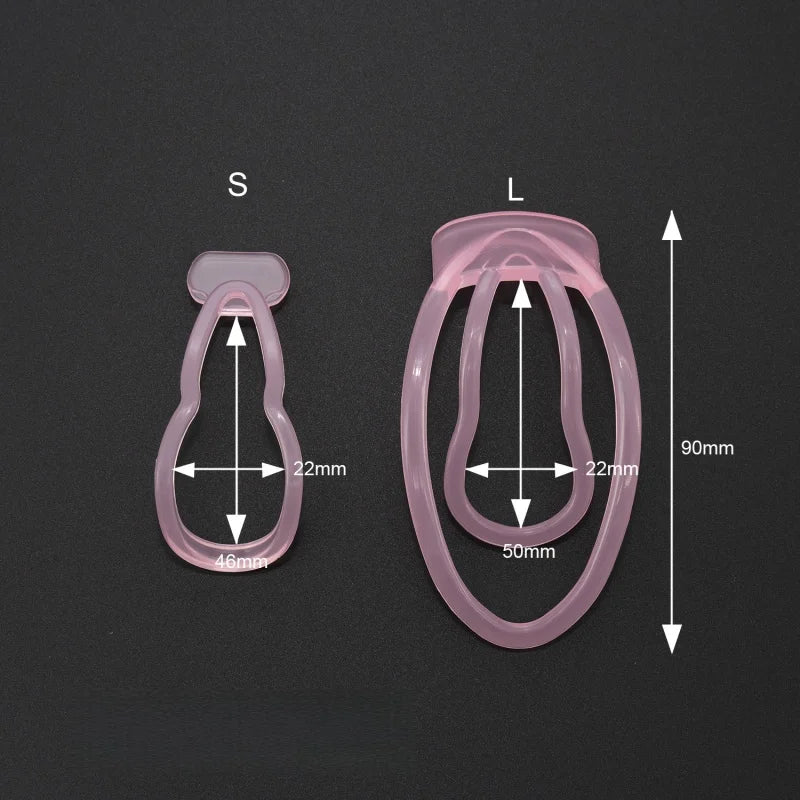 Invisible Chastity Lock Cage with Hollow No Bulge Comfort Fit Underwear for Women Gay BDSM Pussy Training Clip