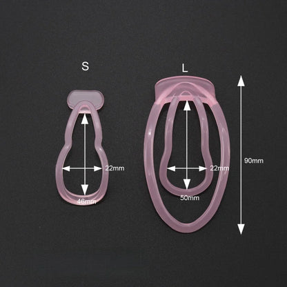 Invisible Chastity Lock Cage with Hollow No Bulge Comfort Fit Underwear for Women Gay BDSM Pussy Training Clip