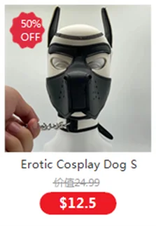 Couple Bdsm Slave Bondage Games Erotic Costume of Leather Fist Mitts Gloves with Paw Padded for Puppy Traction Flirt Accessories