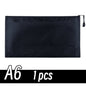 A4/A6 Pencil Bag Zipper Pouch Document Puzzle Bag Waterproof Zip File Folders Pencil Case Storage Bags School Office Supplies