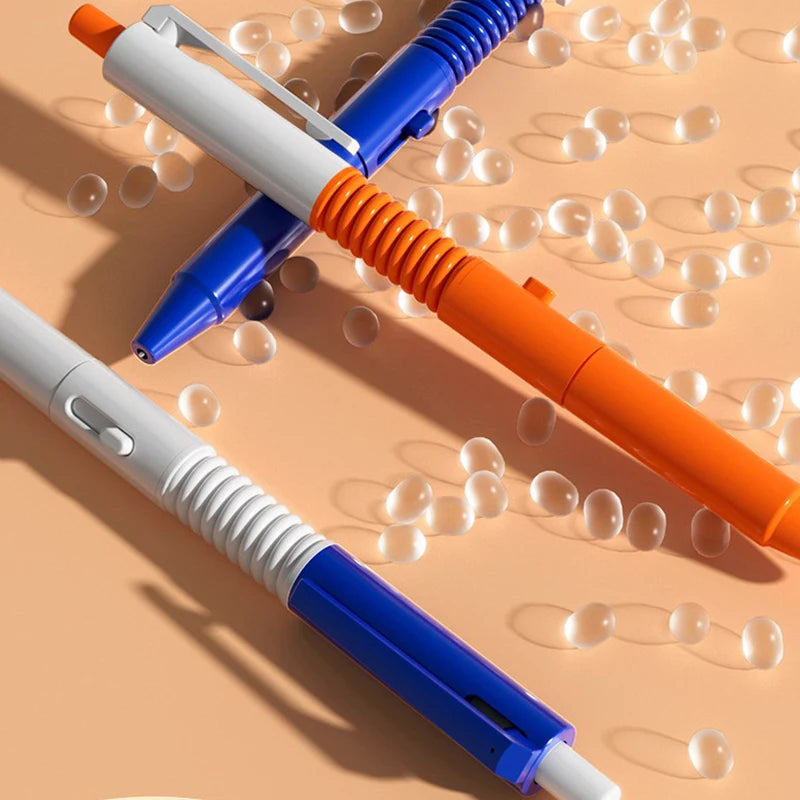 Creative Ballpoint Pen Water Gun Stress Relieving Interactive Toy Pen Children's Party Gifts Funny Prank Retractable Toy Pen