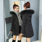 Winter New Fashion Long Cotton-padded Coat Womens Casual Hooded Parkas Womens Winter Jacket Coat Down Jacket Female