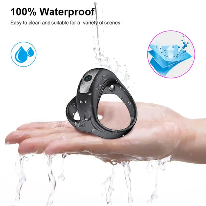 Men Penis Ring Vibrator Sex Toy 10 Vibration Modes Rechargeable Waterproof Cock Lock Ring for Male Adult Sex Product