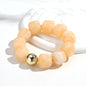 Acrylic Square Beads Elastic Bracelets for Women Boho Irregular Stone Shape Beaded Handmade Bracelet Bangle Retro Jewelry Gifts