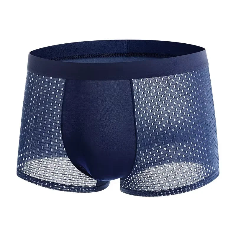Bamboo Fibre Shorts Men large size Microfiber Fiber Briefs Underwear Compression Stretch plus size