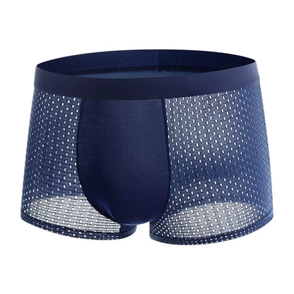 Bamboo Fibre Shorts Men large size Microfiber Fiber Briefs Underwear Compression Stretch plus size