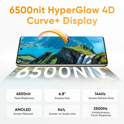 realme 16 Pro Plus 5G Smartphone Global Version Snapdragon 7 Gen 4 200MP Camera 7000mAh Battery 6.8'' AMOLED 144Hz Curved Screen