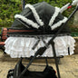 LDAIELLE High-end  Pet cart Small and light foldable Yorkshire outdoor travel
