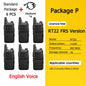 Retevis RT622 Mini Walkie Talkie 4 Pcs Walkie-talkies PMR446 FRS Portable Two Way Radio Communication Radio for Restaurant Hotel
