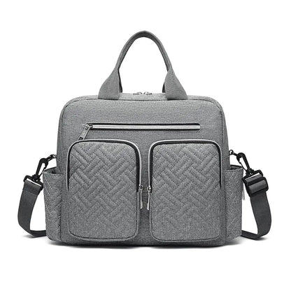 KONO Baby Diaper Bag, stylish and versatile for moms and dads, travel bag with insulated pockets for bottles and snacks