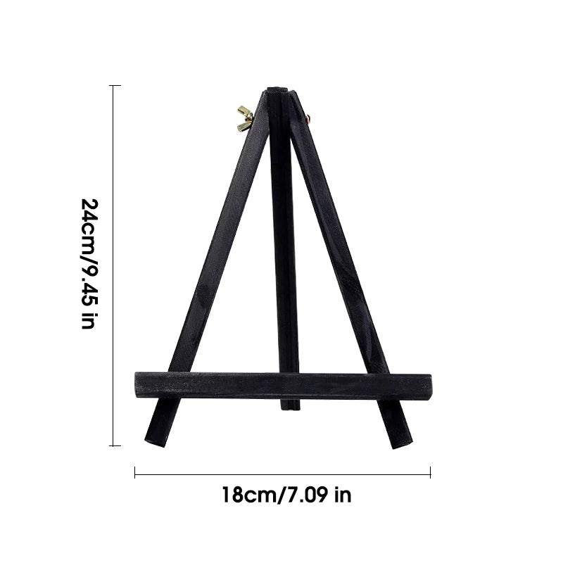 Wooden Easel For Painting,20cm 24cm 30cm 40cm 50cm Height Folding Desktop Display Triangle Bracket,Art Supplies,1 Piece HJ-02