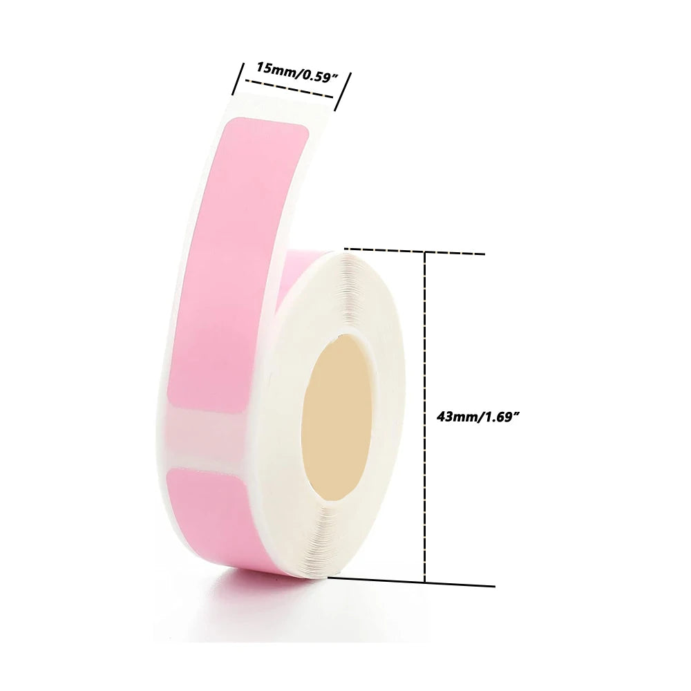 4 Rolls for Phomemo Adhesive Label for D30 Portable Thermal Label Maker, 0.47 X 1.57 In (12 X 40 mm) 180 Label/Roll Color P11 P1