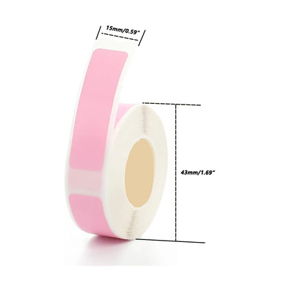 4 Rolls for Phomemo Adhesive Label for D30 Portable Thermal Label Maker, 0.47 X 1.57 In (12 X 40 mm) 180 Label/Roll Color P11 P1