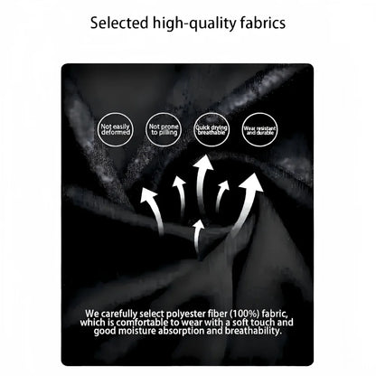 Fashionable summer men's striped patchwork print breathable round neck long sleeved pants set outdoor casual wear