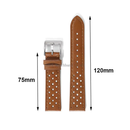 Breathable Leather Strap Men Women Universal Cowhide Watchband Business Wristbelt Band Sport Bracelet Accessories 18mm 20mm 22mm