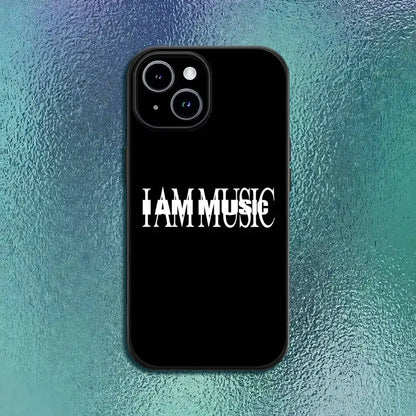 I AM MUSIC Playboi C-Carti Phone Case For IPhone 11 12 13 14 15 16Pro Max Plus Classic Black Soft Shell