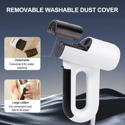 Handheld Powerful Adsorption Vacuum Steamer Iron 2 in 1 Steam Ironing Dry Ironing Garment Steamer Smooth Out Stubborn Wrinkles