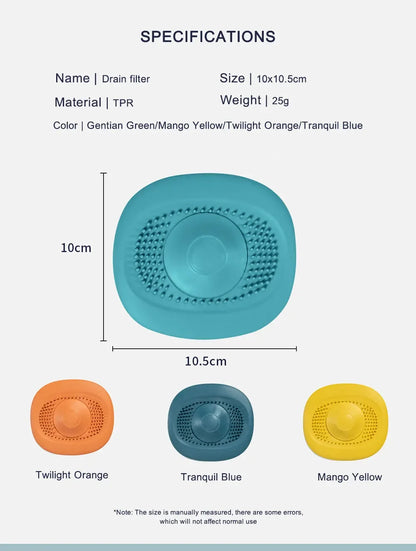 Upgrade Silicone Drain Stopper Kitchen Bathroom Anti-blocking Sink Plug Strainer Drainer Floor Drain Hair Catcher Bathroom Tool