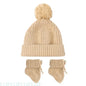 U13F Cosy Hand Crochet Baby Booties and Knitted Hat Set for Newborns Soft and Warm Knitting Socks Bonnet for 0-6 Months