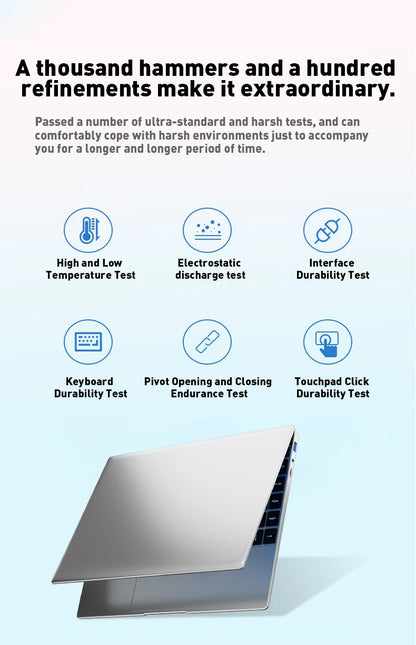 LENO 14.1"Laptop  Windows 11 16GB RAM 2TB SSD Intel N3700 Ultra Slim Notebook Gamer 1920*1080  Display Office Study Computer PC
