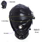Erotic Fetish Costumes of Leather Bdsm Bondage Hood Mask with Mouth Hole for Couples Adults Slave Rolplay Flirting Games