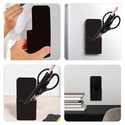 Magnet Pen Holder Magnetic Pen Cup Pencil Holder Fridge Pen Holder Storage Organizer Marker Holder For Refrigerator Cabinet