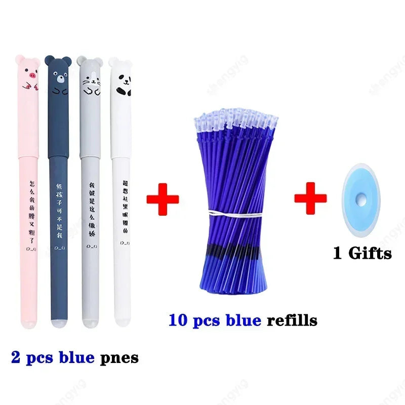 14 Pcs Erasable pens gel pen sketch Writing Stationery for Notebook school supplies office cute pens pen pencil cute pens