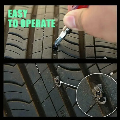 100pcs  Automotive Tire Repair Nail Universal Set Automotive Motorcycle Tire Repair Nail Bicycle Tire Perforation Repair Tool