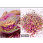 5g/BagGlitter Chameleon Nail Flakes Iridescent Chameleon Nail Powder Holographic Laser Colorful Nail Sequins 120 Colors Mix Size