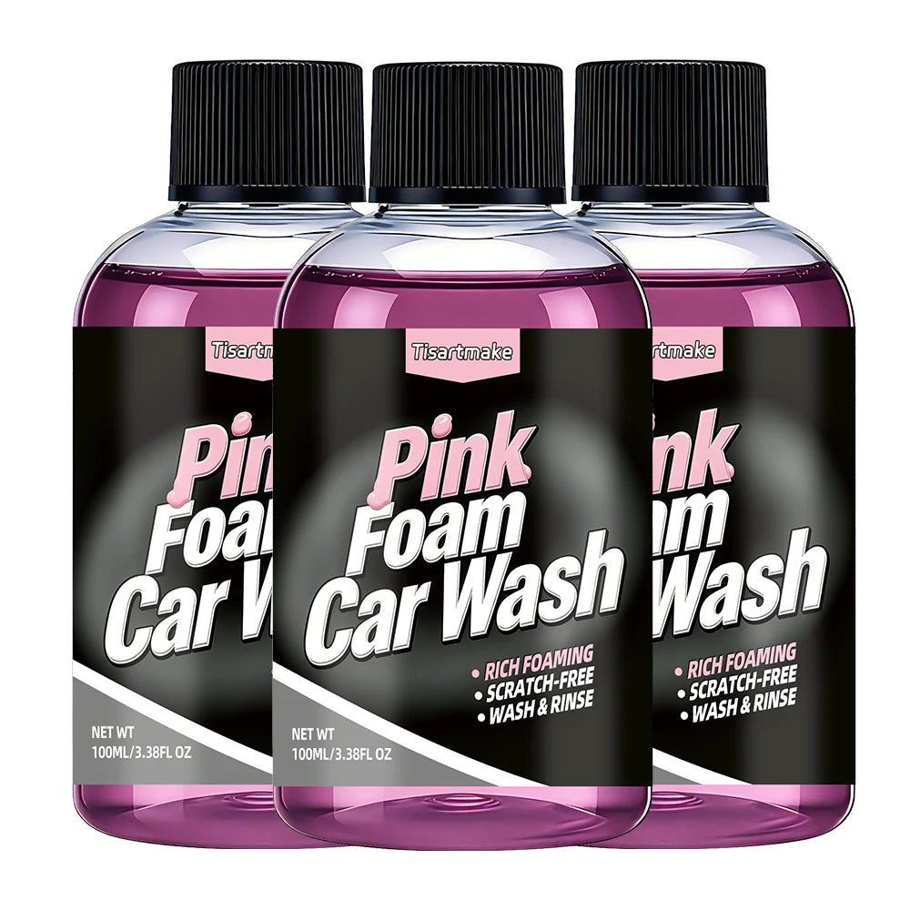 Pink Foaming Extreme Bodywash & Wax Foaming Car Wash Soap, (Works with Foam Cannons/Guns or Bucket Washes) For Cars, Trucks