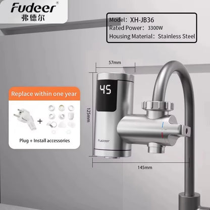 Fudeer Electric Water Heater Kitchen Faucet Conector Instant Hot Water Tap Adapter 220V  Water Heater Bathroom Accessories