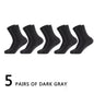 5Pairs/Lot Men's Socks High Quality Bamboo Fiber Business Breathable Deodorizing Socks Men's Casual Socks Large Size EU38-46
