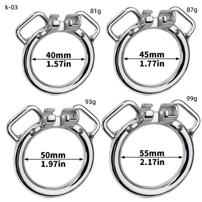Stainless Steel Chastity Cage Device Penis Rings Bondage Belt Cock CB Lock BDSM Sex Toys for Man Gay Adult Products Accessories