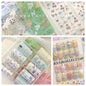 10Rolls Plaid Thousand-Bird Bow  Stars Nail Foils Transfer Paper  Nail Art Stickers  Manicure Set Decal  Nails Decoration
