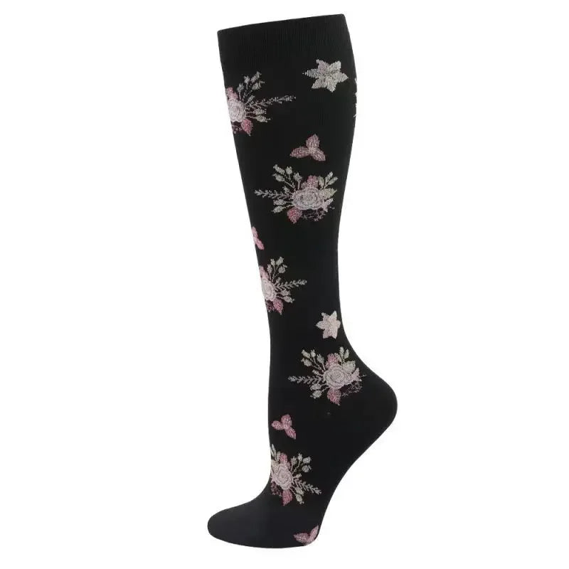 New Men Women Compression Socks for Leggings Running Marathon Pressure Soccer Adult Socks Network Red Pressure Nurse Men Socks