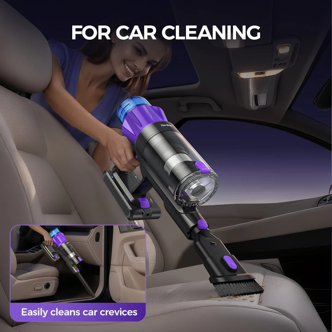 RedKey P9 Pro 650W 75KPA Suction Power Cordless Vacuum Cleaner 70 Mins Runtime Versatile Stick Vacuum for Home&Car Floor Cleaner